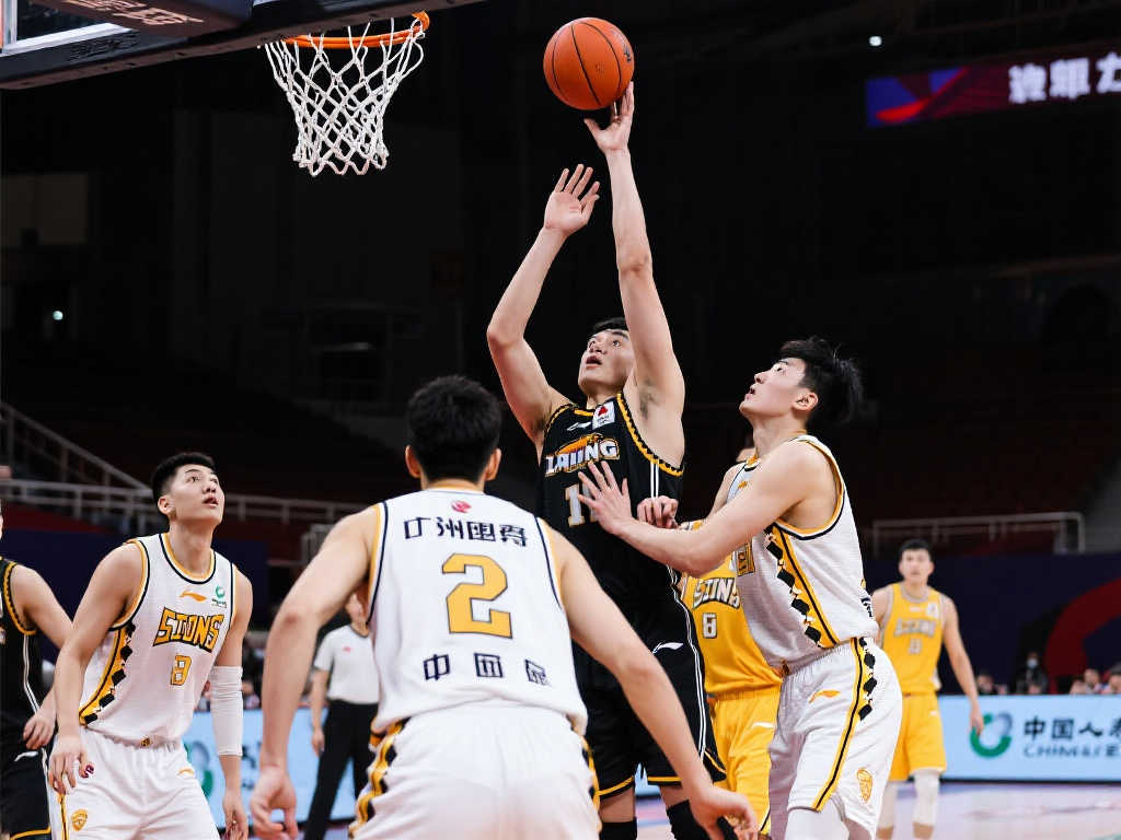 [流言板]广厦前场篮板连续得手，胡金秋内线强势再添2+1